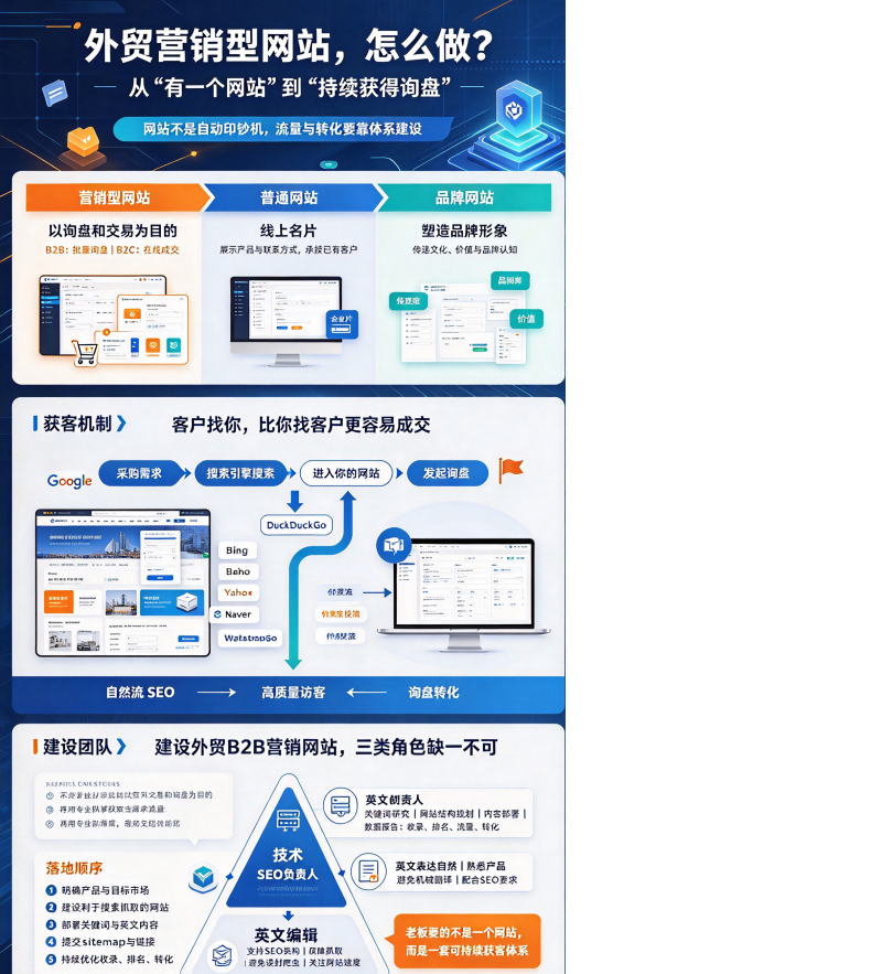 外贸营销型网站如何建设?获客为目的 外贸营销型网站如何建设?获客为目的